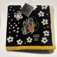 ANNA SUI アナスイ　蝶と花柄 ハンカチ