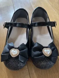 Betty Kids ブラック フォーマルシューズ18cm