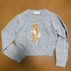 Lily Brown ニットプルオーバー Lily Bear グレー