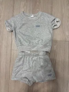 【美品】GAP グレー Tシャツ ショートパンツ セット　80
