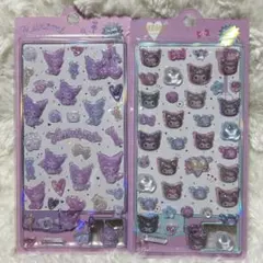 【正規品】日本未発売！クロミちゃん　ボンボンドロップシール　2枚セット　限定１組