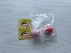 にっこりーノ　わけあいっこマスコット　もも　さくらんぼ　セット　ペアキーホルダー