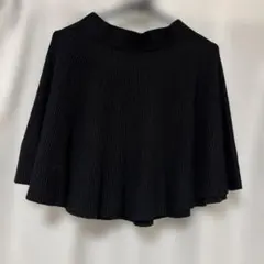 ブラック　ニットフレアスカートのサムネイル