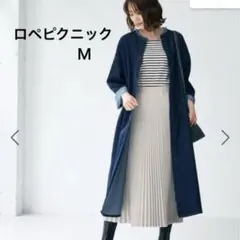 ロペピクニックデニムロングワンピース38サイズブラックＭ