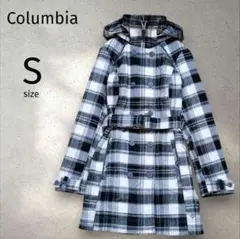 【コロンビア】オムニヒート 中綿コート フード付き S チェック