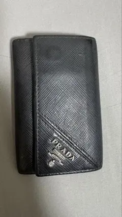 PRADA サフィアーノレザー キーケース ブラック
