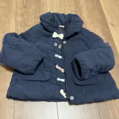 プティマイン リボン付きダウンコート 100cm