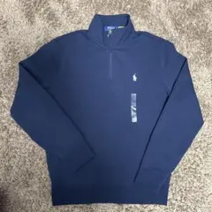 【美品・正規品】ポロ ラルフローレン ハーフジップ トレーナー 紺 Mサイズ