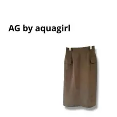 【エージーバイアクアガール】タイトスカート　ひざ丈　可愛い　シンプル　M