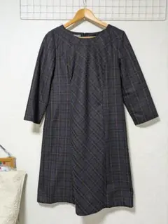 ローラアシュレイワンピース13号☺ネイビー系、チェック