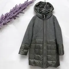 メルヴェイユヴァント✨️高品質ダウンコート フード取り外し可能 切替 カジュアル