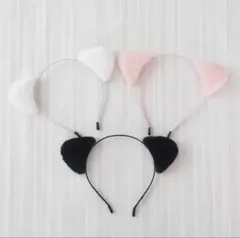 ふわふわ猫耳カチューシャ 3色セット