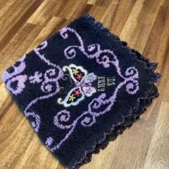 ANNA SUI 蝶と花の刺繍 ハンカチ