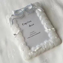 んと様専用　No.103 ビーズ　リボン　ホイップデコ　水色　青　白　B8