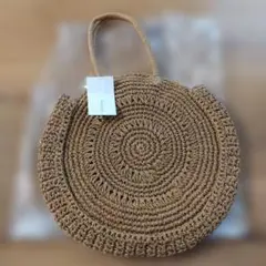 【新品未使用】クラシカルエルフ サークル ショルダーバッグ ベージュペーパー素材のサムネイル