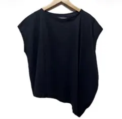 Y's cotton cap sleeves shirt blackのサムネイル