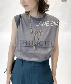 プラージュ 日本製 JANE SMITH 別注 デニムジャケット ノーカラー O アンドミー andme オーバーサイズ ノーカラー デニム ツイル