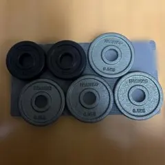 IVANKO 0.5kg ダンベルプレート 6枚セット