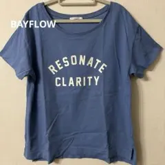 BAYFLOW アソートロゴTシャツ　ブルーMサイズのサムネイル