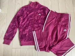 adidas ピンク ジャージセット 140cm
