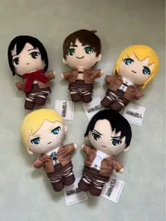 進撃の巨人 むにゅぐるみ　5個セット