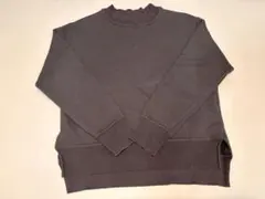 BEAUTY&YOUTH リブスリットクルーネックスウェットプルオーバー