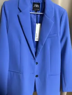 ZARA ザラ　青　ジャケット　ブルーのサムネイル