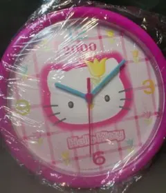 ハローキティ オリジナル壁掛け時計 ピンク