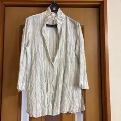 【着用一回】Mademoissel NONNONストライプ柄 長袖 シャのサムネイル