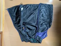 キルティングナイロンジャケット 黒紫