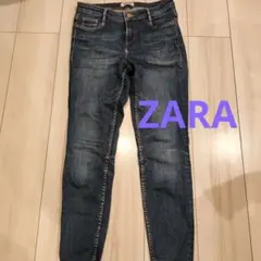 ZARA　ダークブルー スキニーデニム