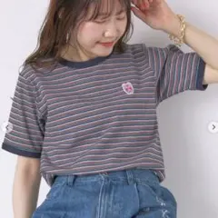 エヘカソポとSWIMMERコラボのボーダーTシャツのサムネイル