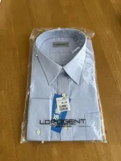 LORDGENT 水色 ストライプ ワイシャツ サイズB