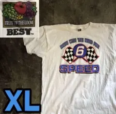 2T5387 FRUIT OF THE LOOM プリントTシャツ レーシング