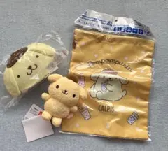 ポムポムプリン　パスケース ゆるかわ　moco meeマスコット