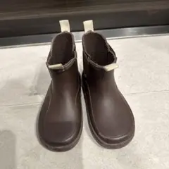 ZARA 子供用　レインブーツ　ブラウン　15.5センチ　EU25