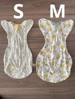 スワドル　2点セット レモン柄・花柄　S・Mサイズ