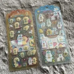んぽちゃむ　ぷっくり立体シール 2枚セット 正規品のサムネイル