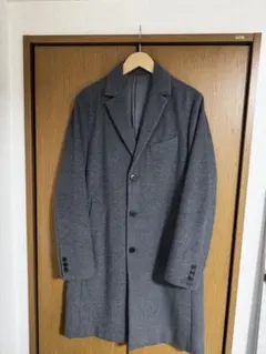 COMME CA ISM グレー チェスターコート LL