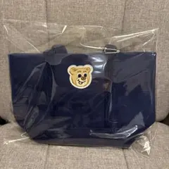 新品未使用　FEILER オールドテディ ワッペントートバッグ ネイビー