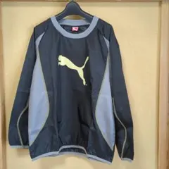 PUMA 長袖ピステ 黒/グレー