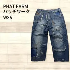 PHAT FARM ファットファーム パッチワーク デニム W36のサムネイル