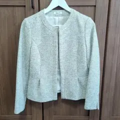 NOLLEY'S　ノーリーズ　ノーカラージャケット　サイズ38