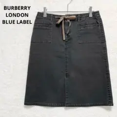 バーバリーロンドン ブルーレーベル デニムスカート 36 三陽商会 P1404