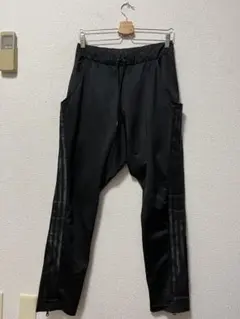 アディダスオリジナルス　サルエルトラックパンツ/S　ブラック　ジャージ　裾ジップ