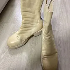 GUIDI バックジップ レザーブーツ オフホワイト 35のサムネイル