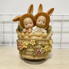 美品＊アンティーク】ファンキーラビット＊オルゴール うさぎ - メルカリ