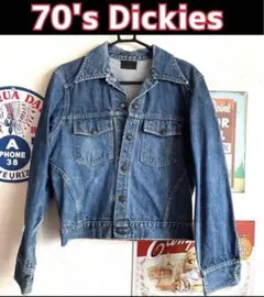70's⭕️ディッキーズ⭕️デニムジャケット⭕️ビンテージ ⭕️リーバイス70505より