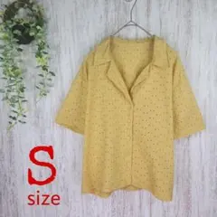 【ジーユー】レース シャツ カジュアル シンプル フェミニン 女子会 デート S