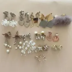 アクセサリー まとめ売り セット イヤリング クリア ビジュー